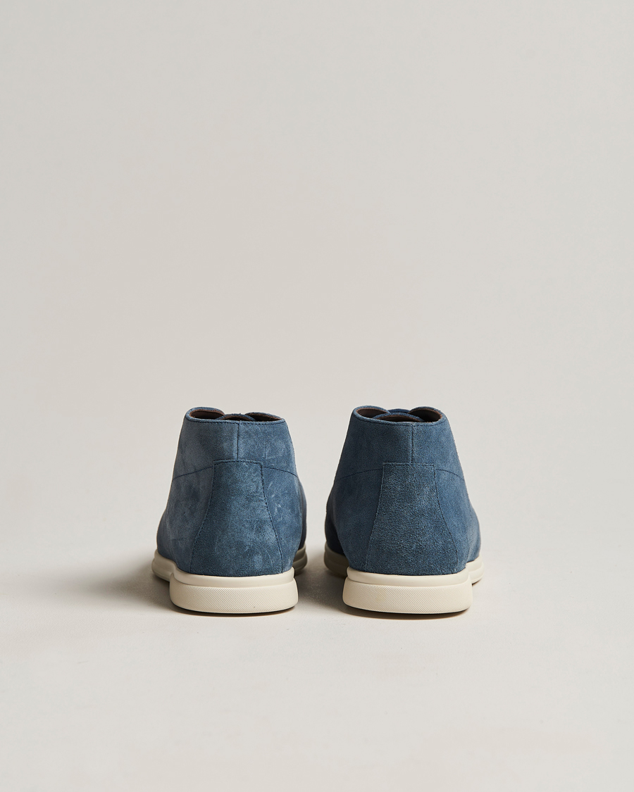 Herre | Canali Chukka Boots Light blue Suede | Canali | Chukka Boots Light blue Suede