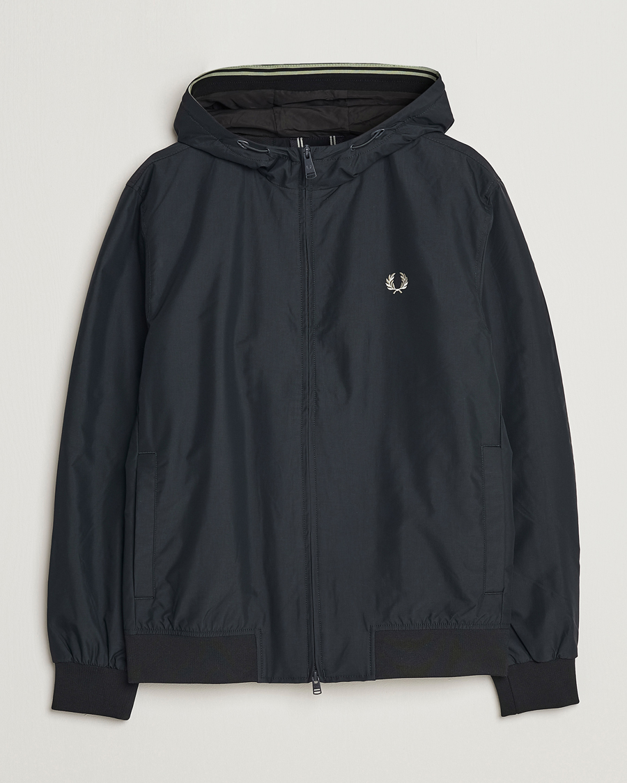 Herre | Jakker | Fred Perry | Hooded Brentham Jacket Night Green