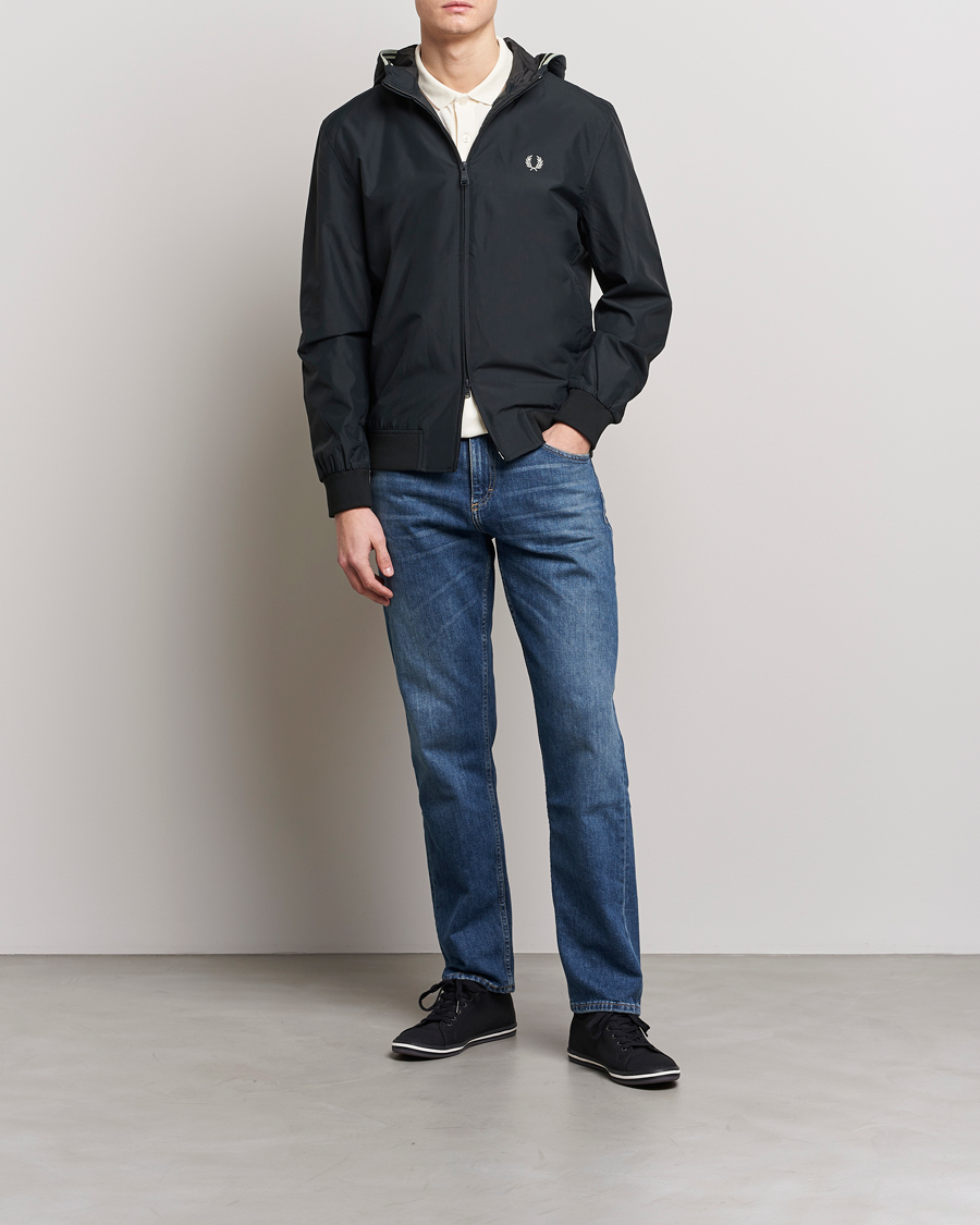 Herre | Jakker | Fred Perry | Hooded Brentham Jacket Night Green