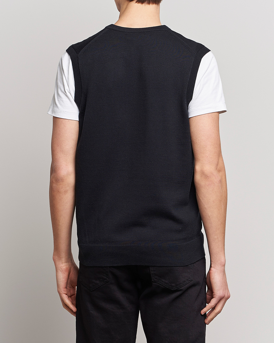 Herre | Gensere | Fred Perry | Classic V-Neck Tank Black