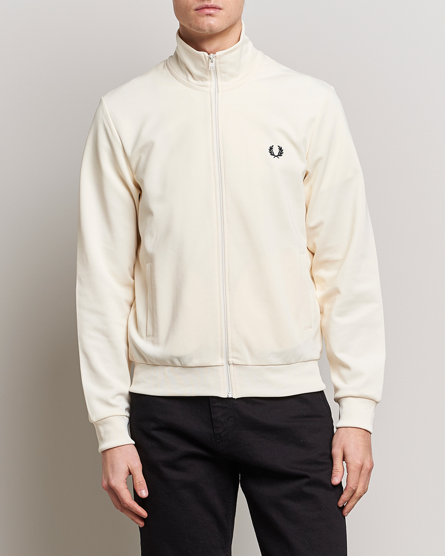 Herre | Gensere | Fred Perry | Track Jacket Ecru
