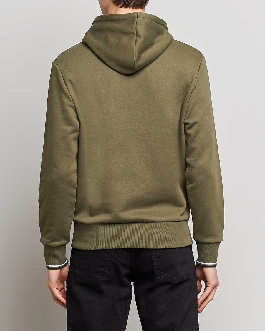 Herre | Gensere | Fred Perry | Tipped Hooded Sweatshirt Unifrom Green