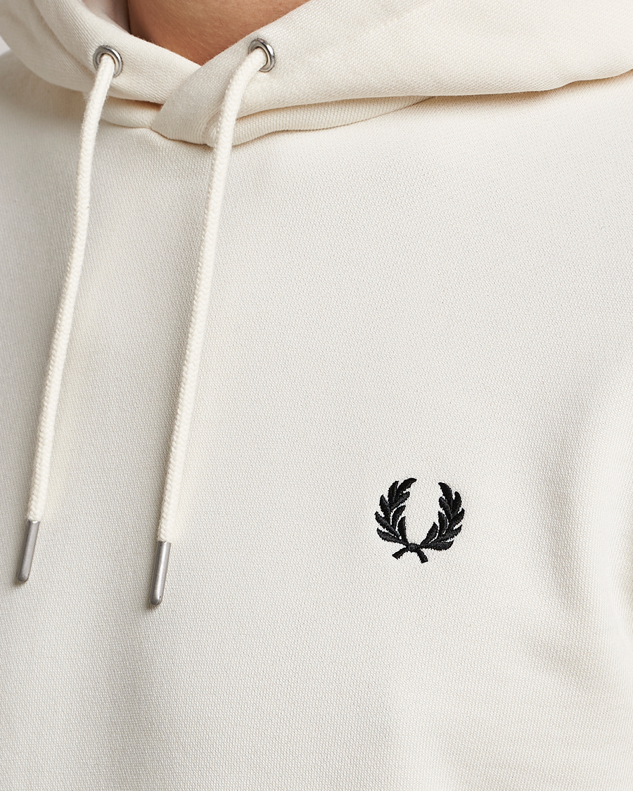Herre | Gensere | Fred Perry | Tipped Hooded Sweatshirt Ecru