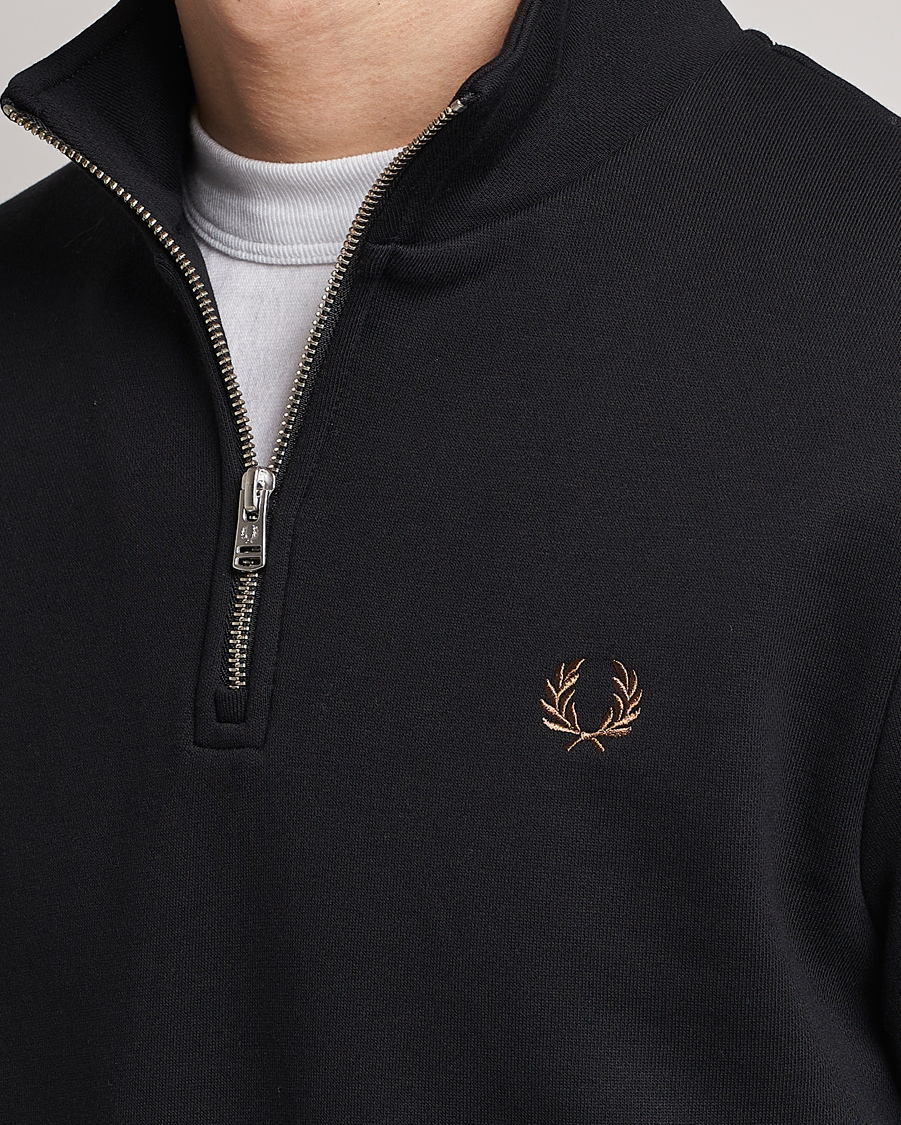 Herre | Gensere | Fred Perry | Half Zip Sweatshirt Black