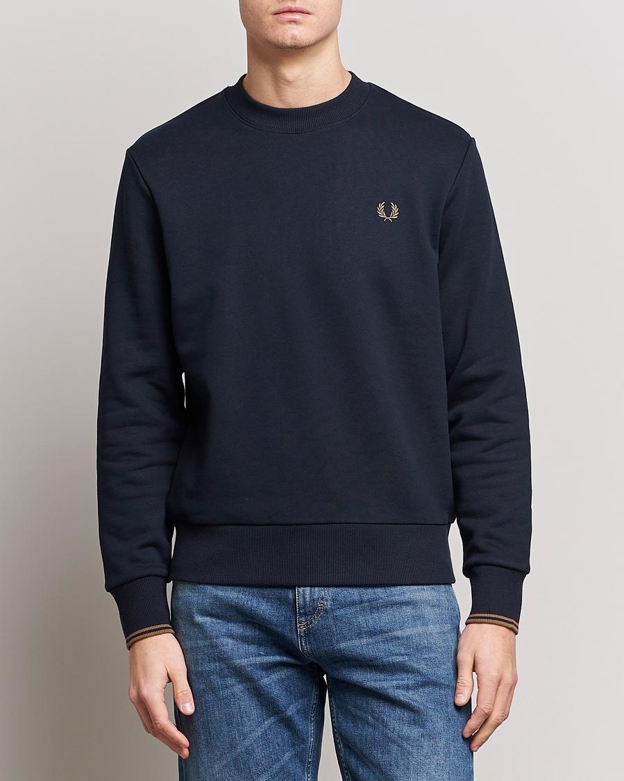 Herre | Fred Perry | Fred Perry | Crew Neck Sweatshirt Navy