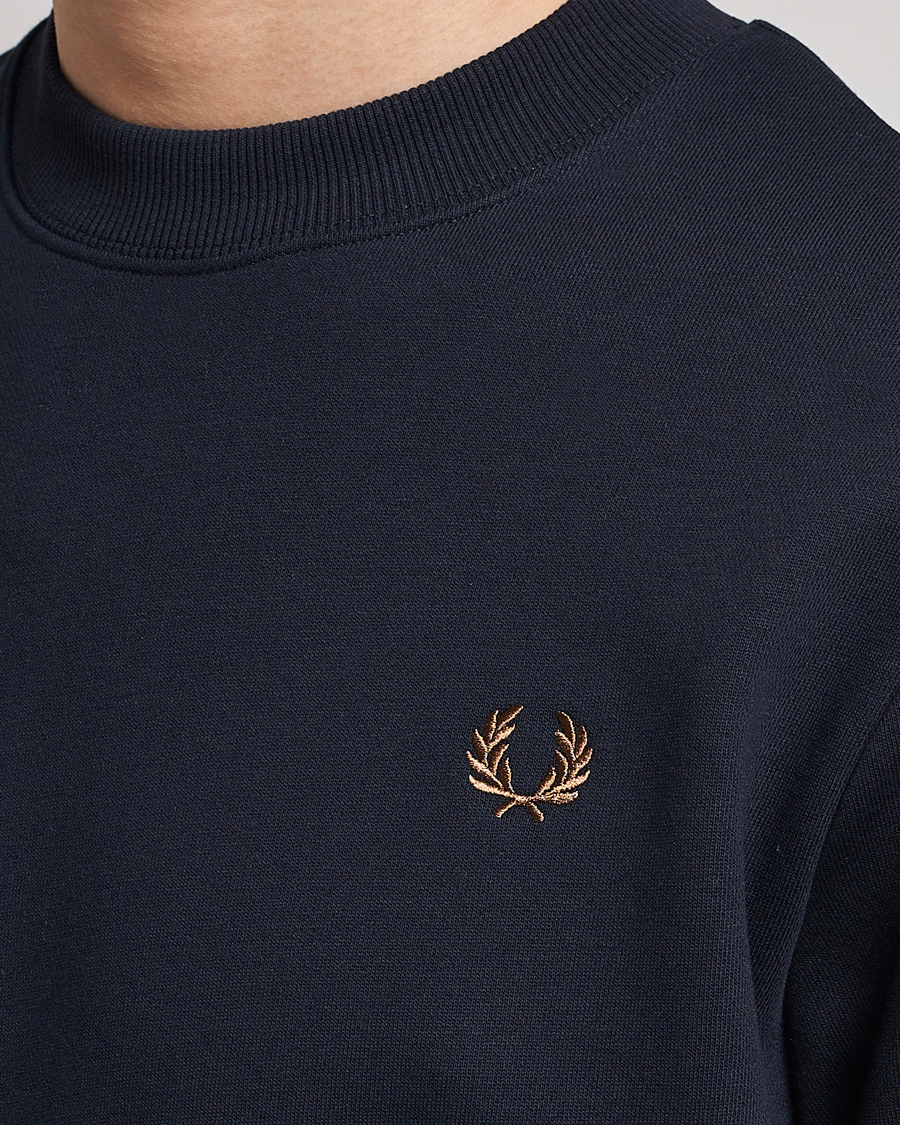 Herre | Gensere | Fred Perry | Crew Neck Sweatshirt Navy