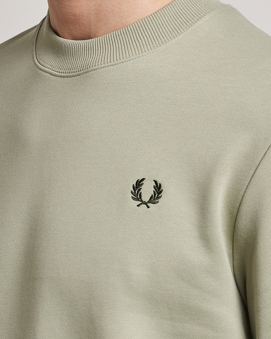 Herre | Gensere | Fred Perry | Crew Neck Sweatshirt Sea Gras