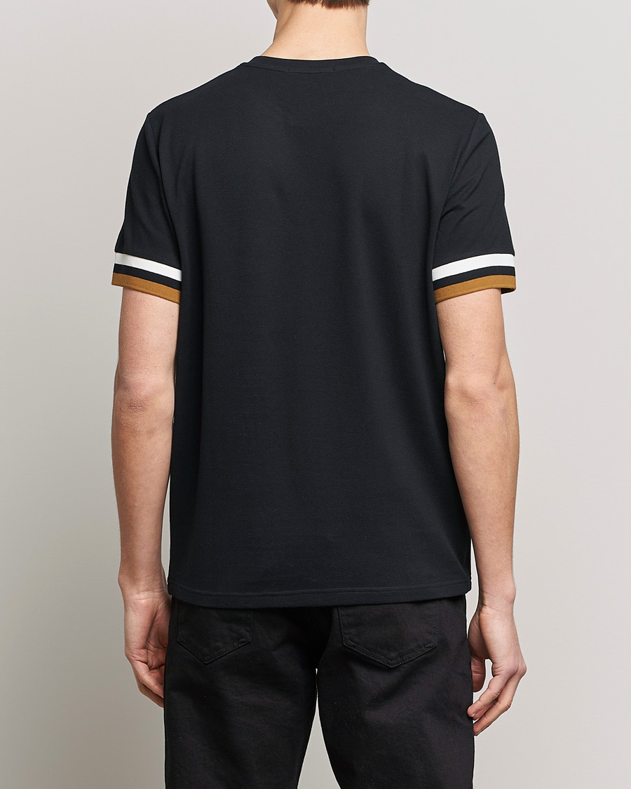 Herre | T-Shirts | Fred Perry | Boled Tipped Pique T-Shirt Black
