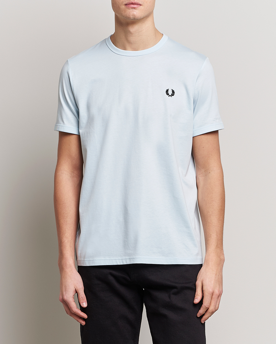 Herre |  | Fred Perry | Ringer T-Shirt Light Ice