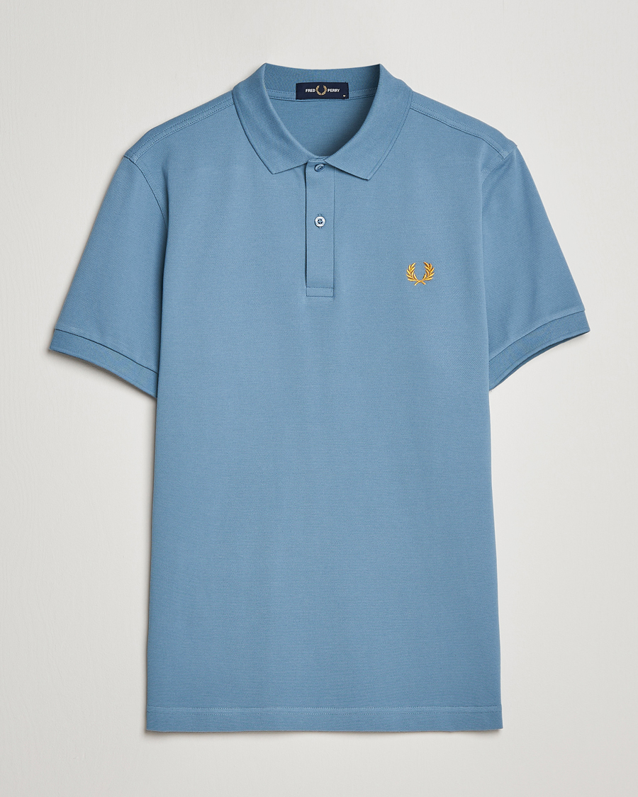 Herre | Pikéer | Fred Perry | Plain Polo Shirt Ash Blue