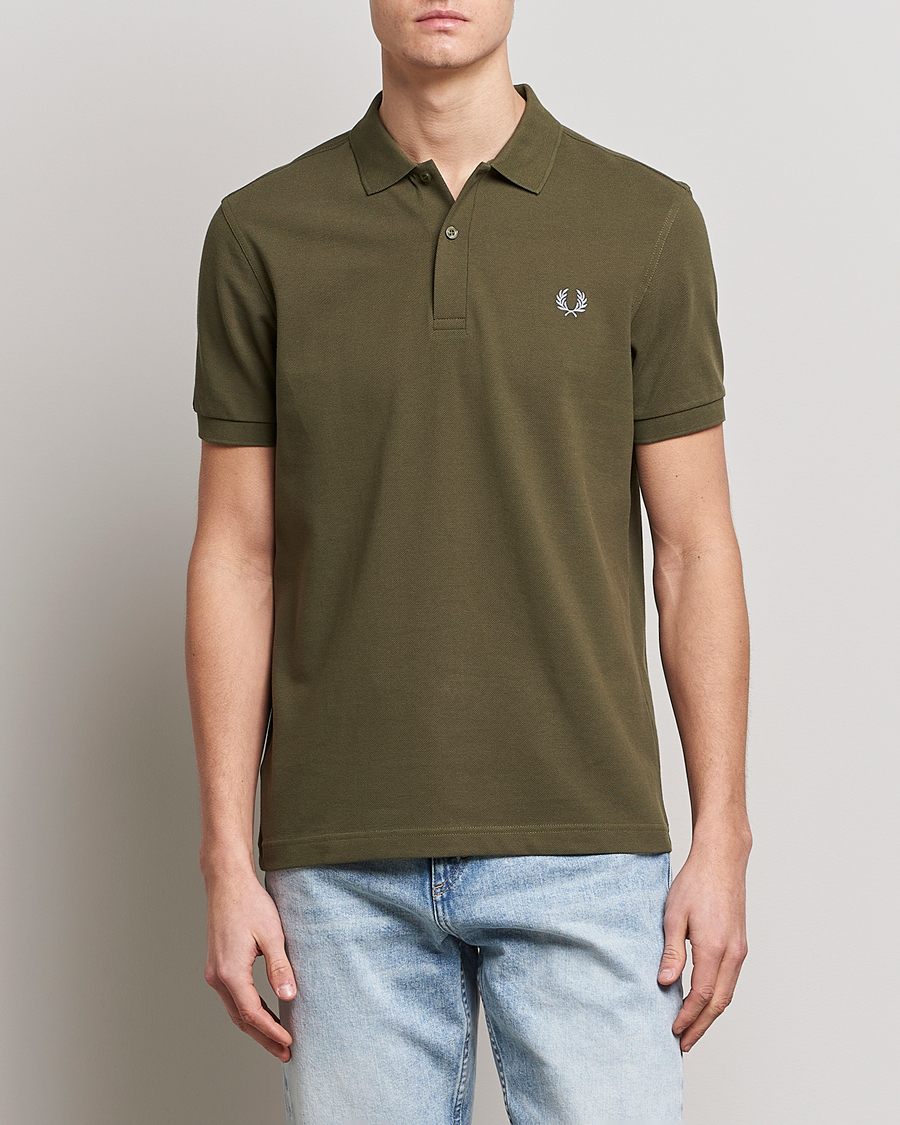 Herre |  | Fred Perry | Plain Polo Shirt Uniform Green