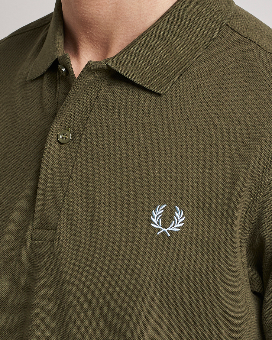 Herre | Pikéer | Fred Perry | Plain Polo Shirt Uniform Green