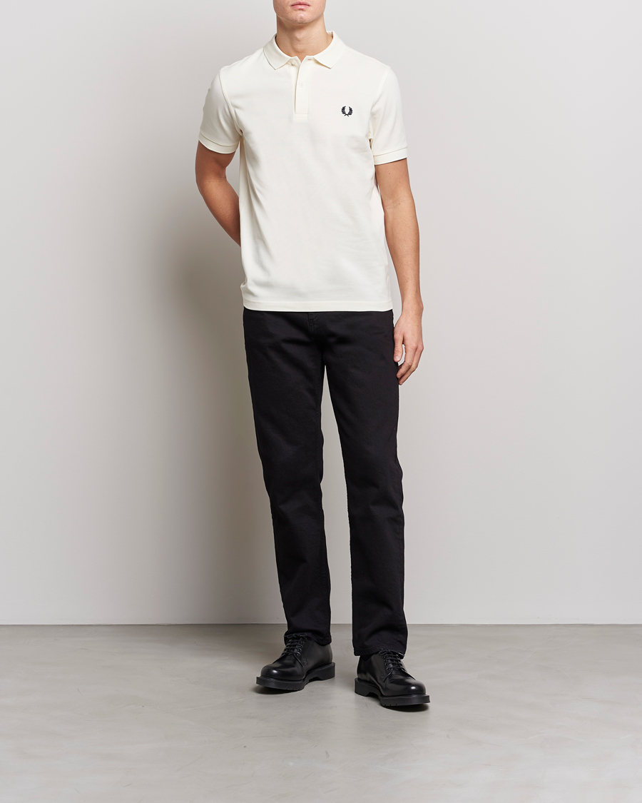 Herre | Pikéer | Fred Perry | Plain Polo Shirt Ecru