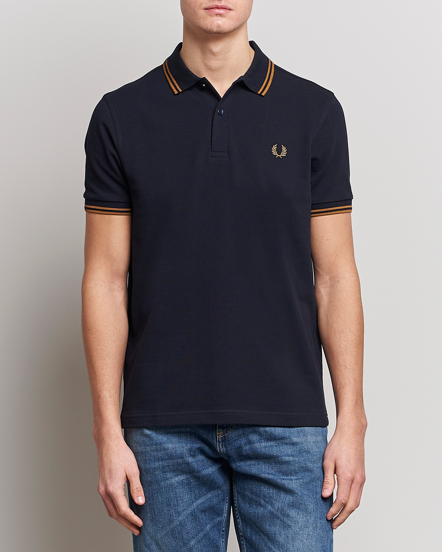Herre | | Fred Perry | Twin Tipped Polo Shirt Navy