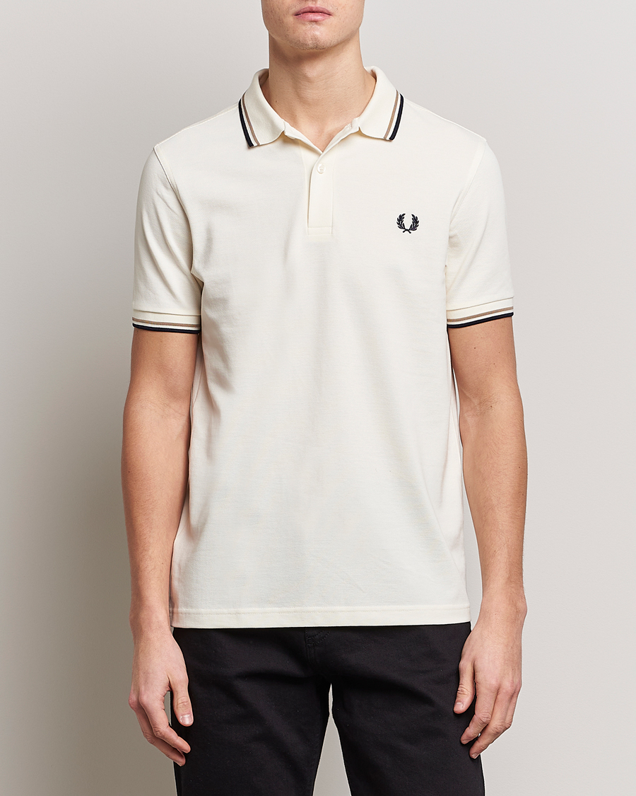 Herre | Pikéer | Fred Perry | Twin Tipped Polo Shirt Ecru