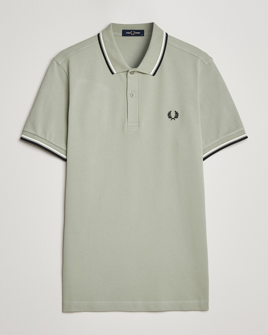 Herre | Pikéer | Fred Perry | Twin Tipped Polo Shirt Sea Gras