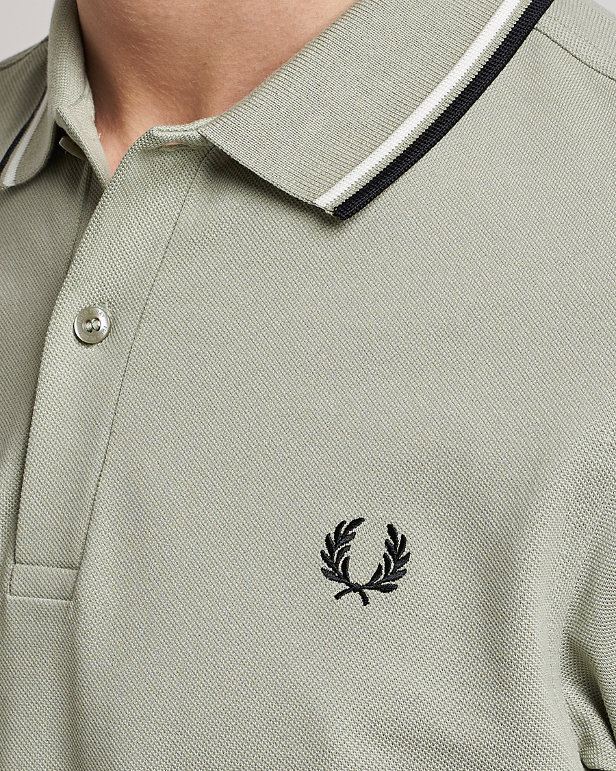 Herre | Pikéer | Fred Perry | Twin Tipped Polo Shirt Sea Gras