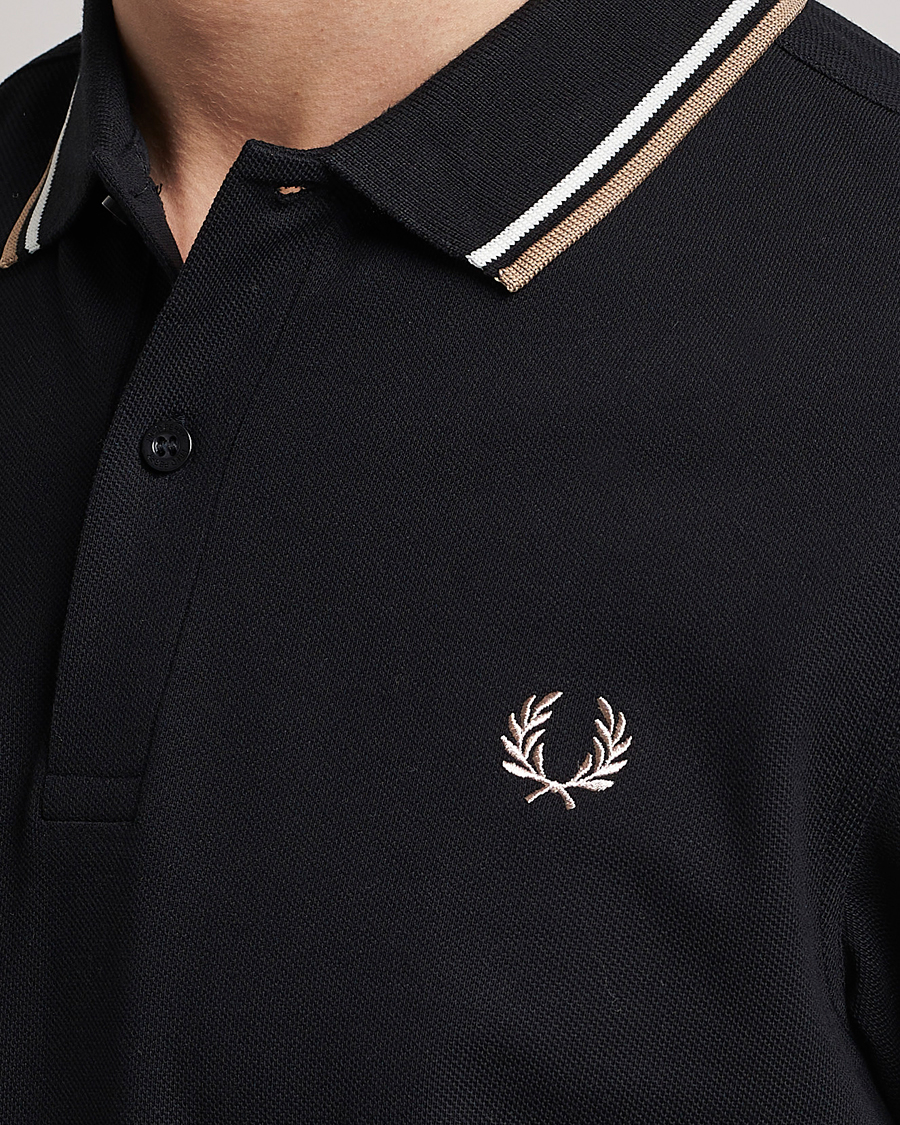 Herre | Pikéer | Fred Perry | Twin Tipped Polo Shirt Black