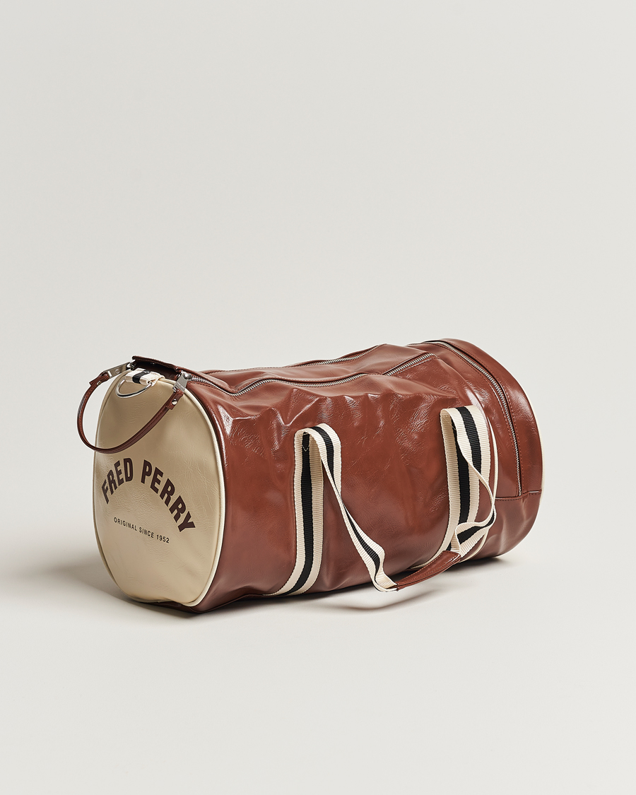 Herre | Fred Perry Classic Barrel Bag Tan | Fred Perry | Classic Barrel Bag Tan
