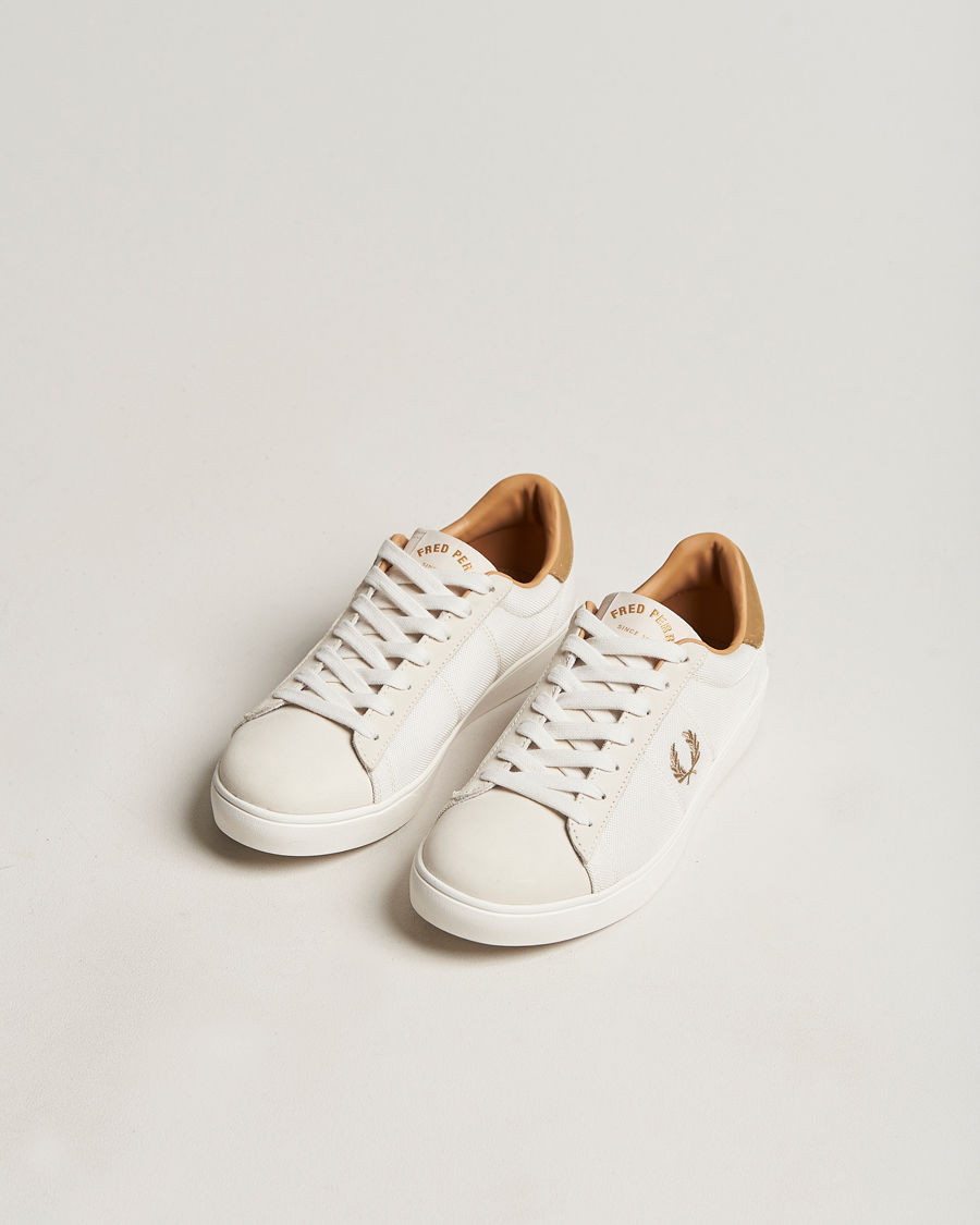 Herre | Fred Perry Spencer Mesh Sneaker Snow White | Fred Perry | Spencer Mesh Sneaker Snow White
