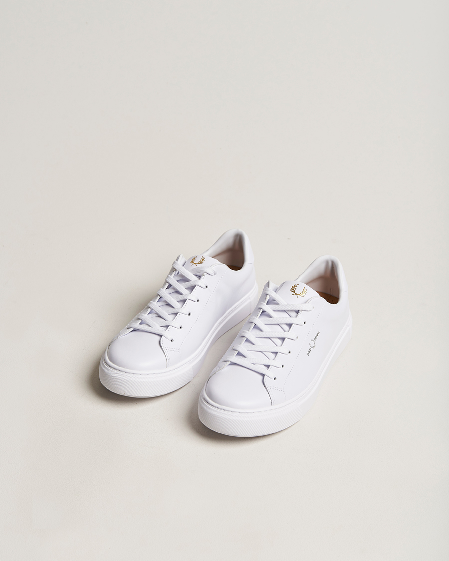 Herre | Hvite sneakers | Fred Perry | B71 Leather Sneaker White