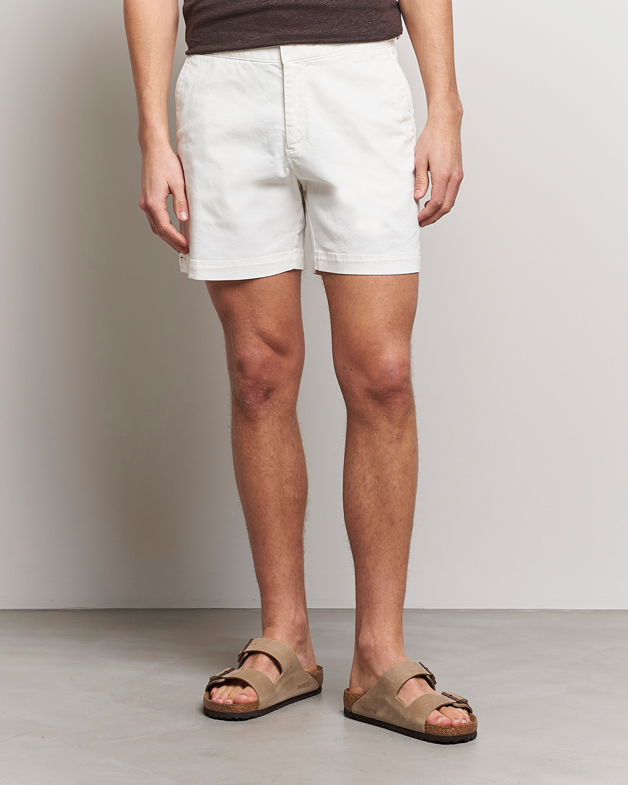 Herre | Shorts | Orlebar Brown | Bulldog Cotton Stretch Twill Shorts Sea Mist