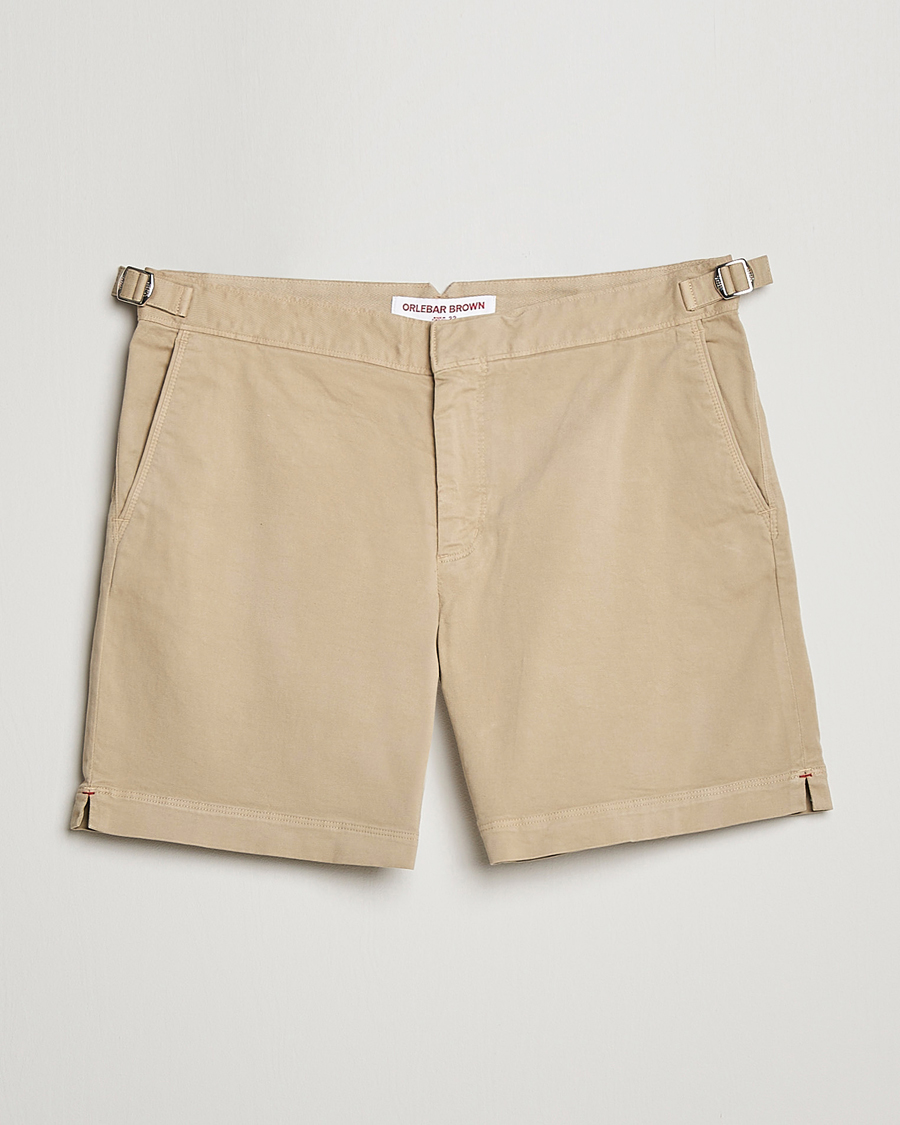 Herre | Shorts | Orlebar Brown | Bulldog Cotton Stretch Twill Shorts Sand Dune