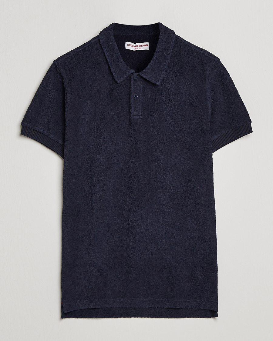 Herre | Pikéer | Orlebar Brown | Lorenzo Cotton Terry Polo Night Iris