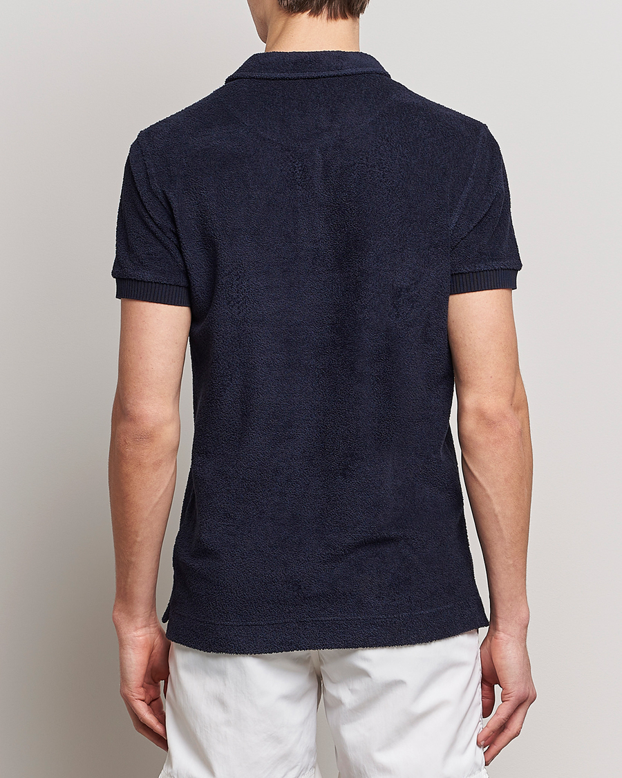 Herre | Pikéer | Orlebar Brown | Lorenzo Cotton Terry Polo Night Iris