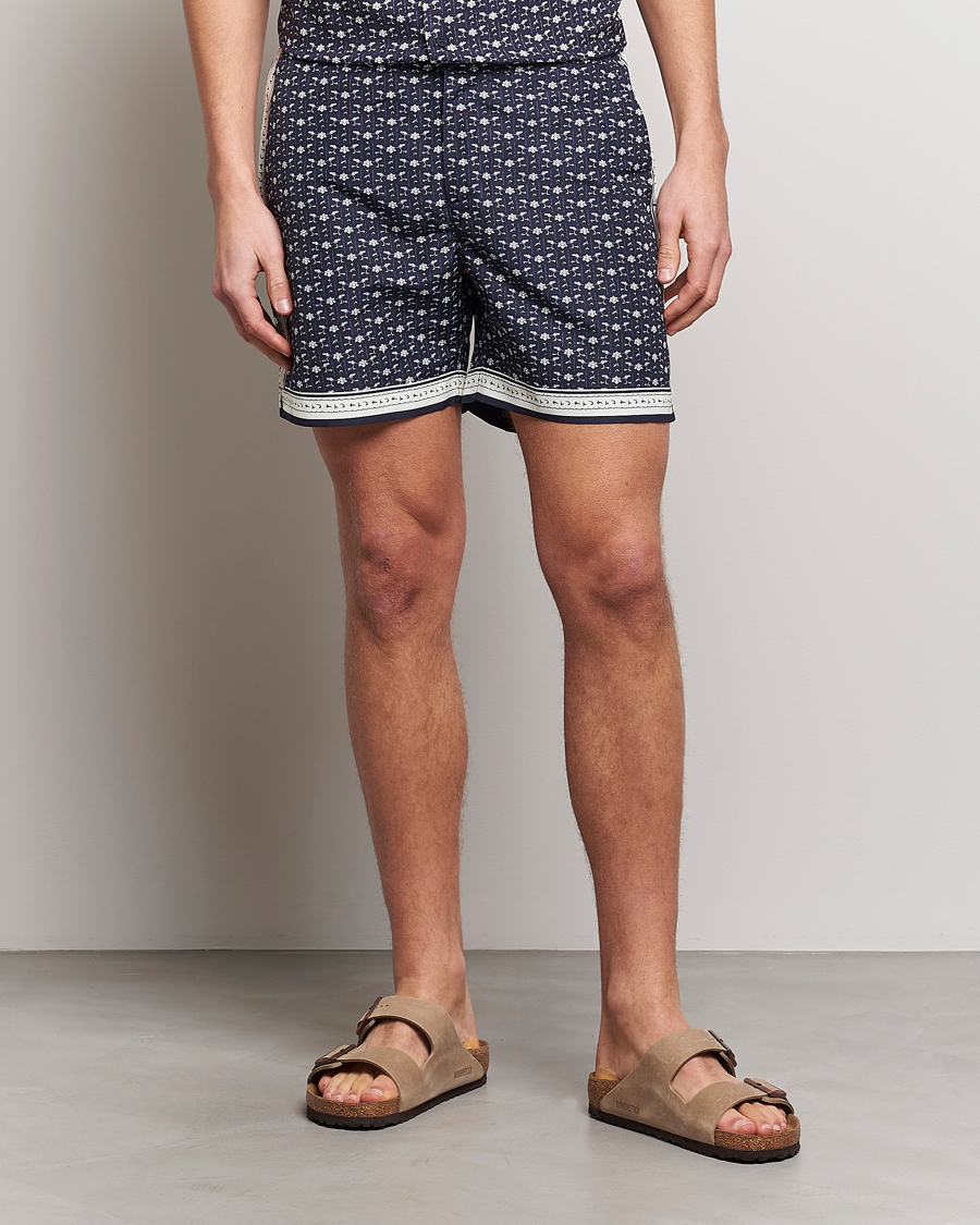 Herre | Badeshorts | Orlebar Brown | Bulldog Bandana Recycled Swimshorts Dark Sapphire