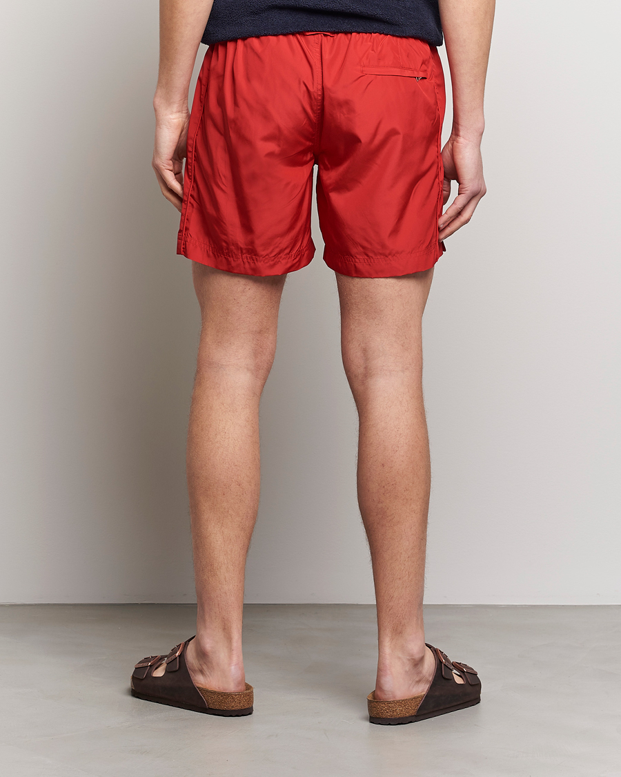Herre | Badeshorts | Orlebar Brown | Bulldog Drawcord Solid Swimshorts Vermillion
