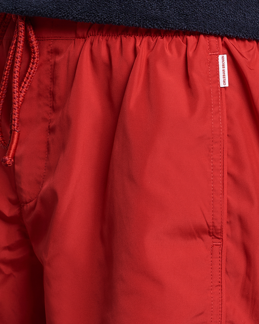 Herre | Badeshorts | Orlebar Brown | Bulldog Drawcord Solid Swimshorts Vermillion