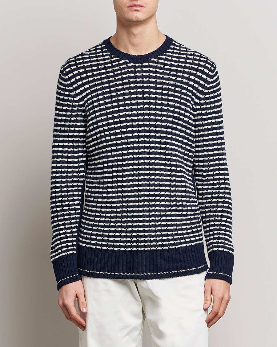Herre |  | Orlebar Brown | Lorca Organic Cotton Side Stripe Night Iris/Sea Mist