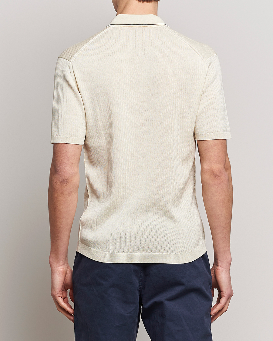 Herre | Pikéer | Orlebar Brown | Maranon Organic Cotton Rib Tipping Polo Sea Mist