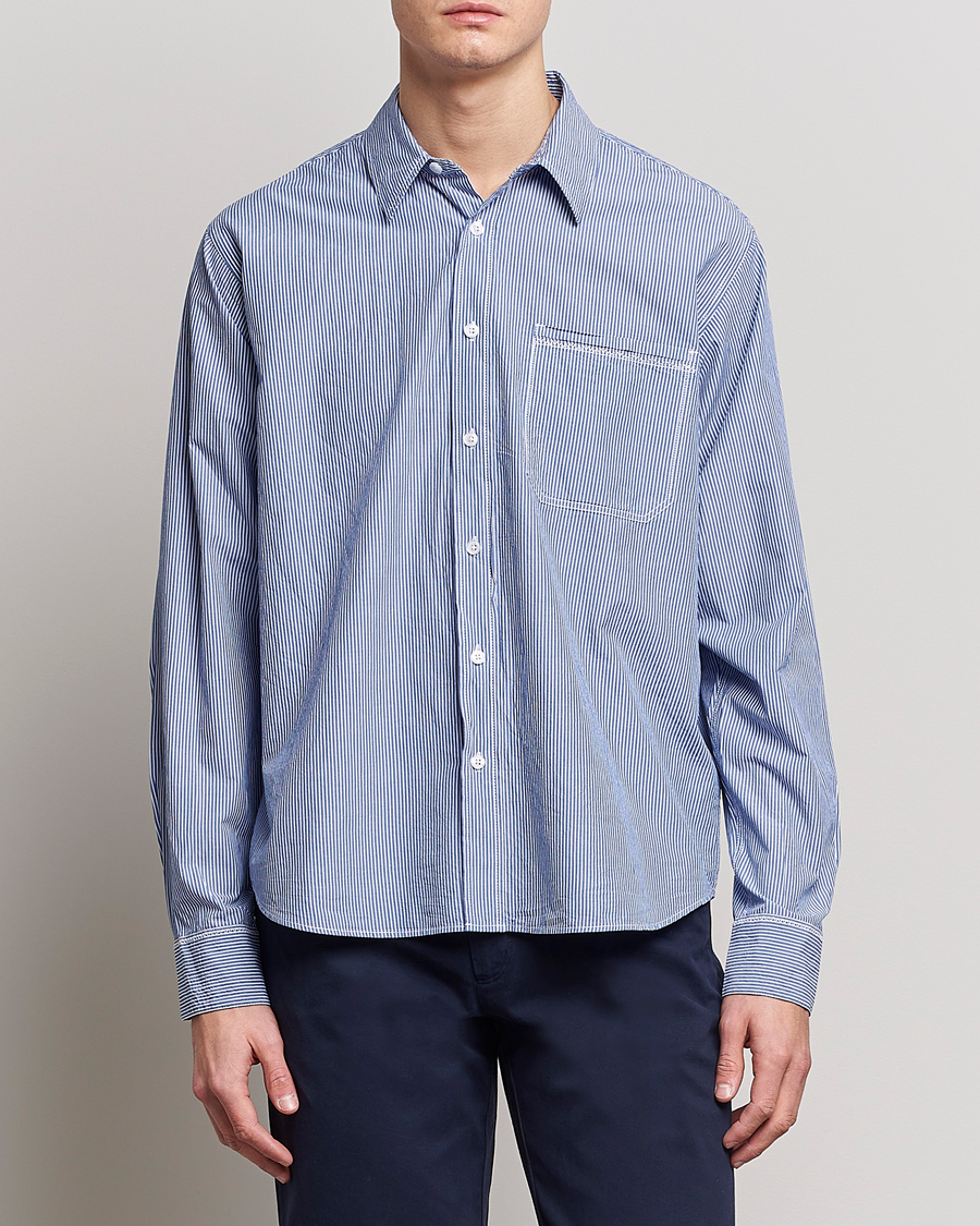 Herre |  | Orlebar Brown | Grasmoor Relaxed Fit Striped Shirt Navy/White