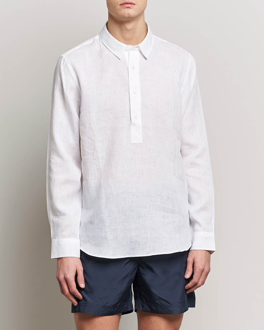 Herre |  | Orlebar Brown | Percy Smart Linen Shirt White