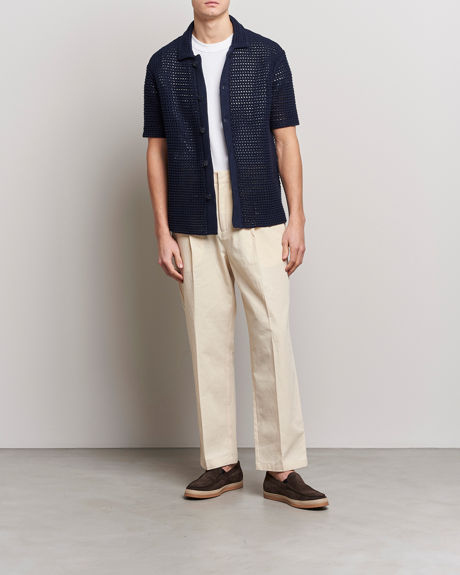 Herre | Bukser | Orlebar Brown | Beckworth Pleated Cotton Trousers Pebble