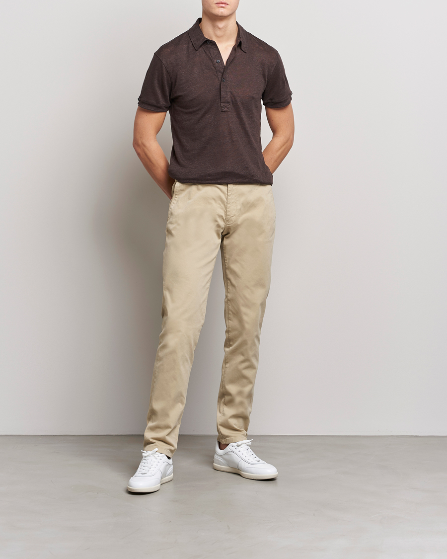 Herre | Bukser | Orlebar Brown | Fallon Stretch Cotton Chinos Sand Dune