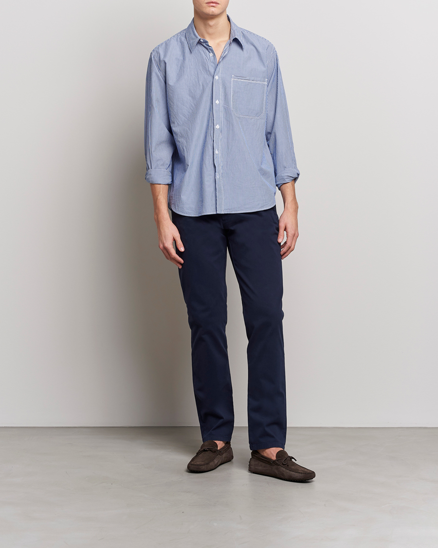 Herre | Bukser | Orlebar Brown | Fallon Cotton Stretch Trousers Dark Navy