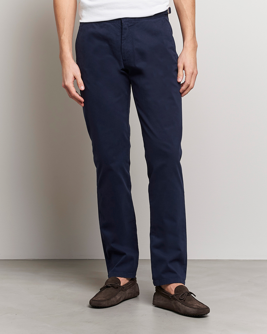 Herre |  | Orlebar Brown | Fallon Cotton Stretch Trousers Dark Navy