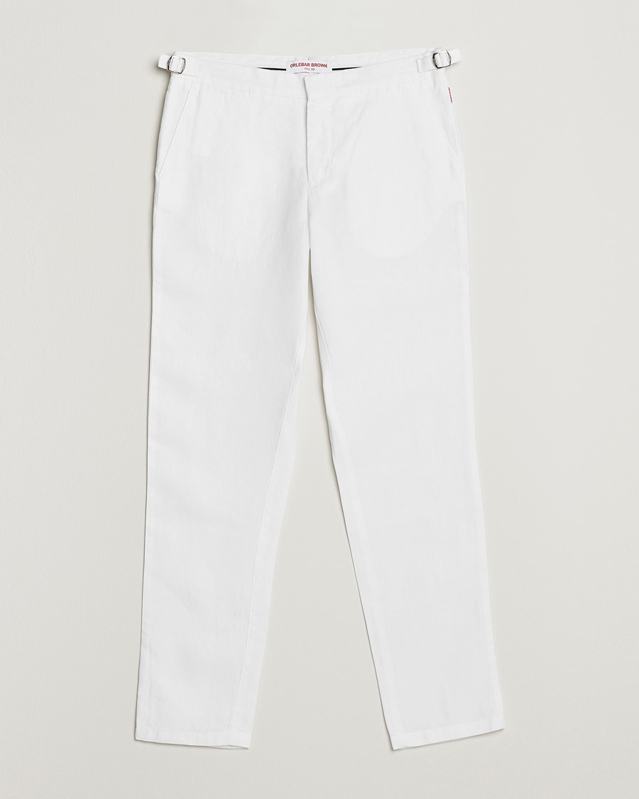 Herre | Bukser | Orlebar Brown | Griffon Linen Trousers White