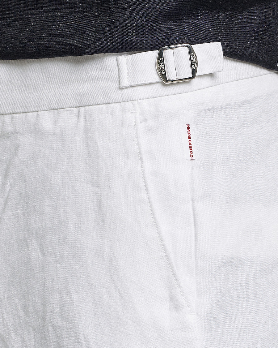 Herre | Bukser | Orlebar Brown | Griffon Linen Trousers White