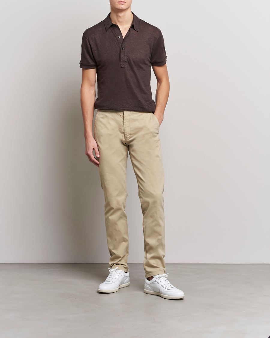 Herre | Pikéer | Orlebar Brown | Sebastian Linen Polo Truffle