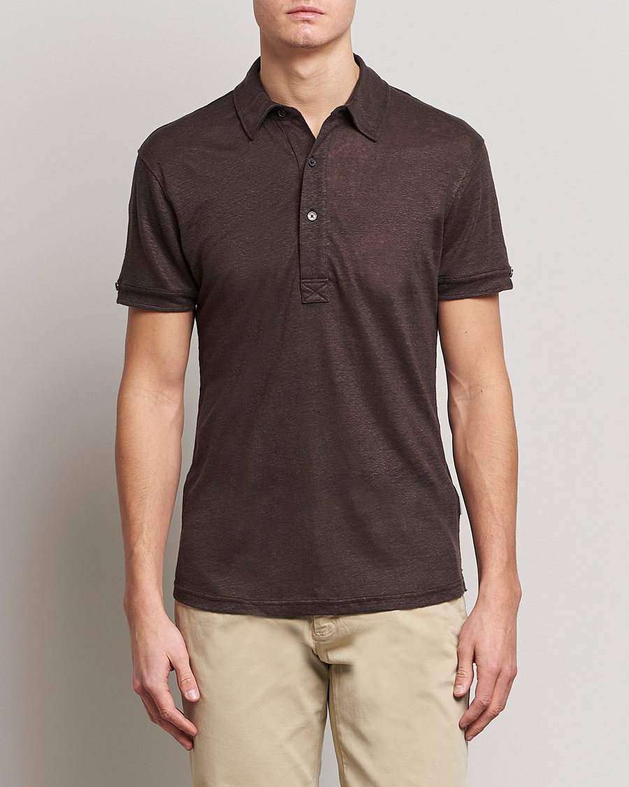 Herre | Pikéer | Orlebar Brown | Sebastian Linen Polo Truffle