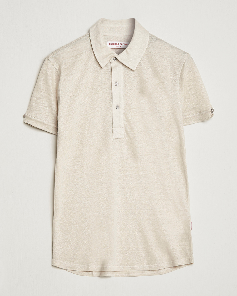 Herre | Pikéer | Orlebar Brown | Sebastian Linen Polo Pebble