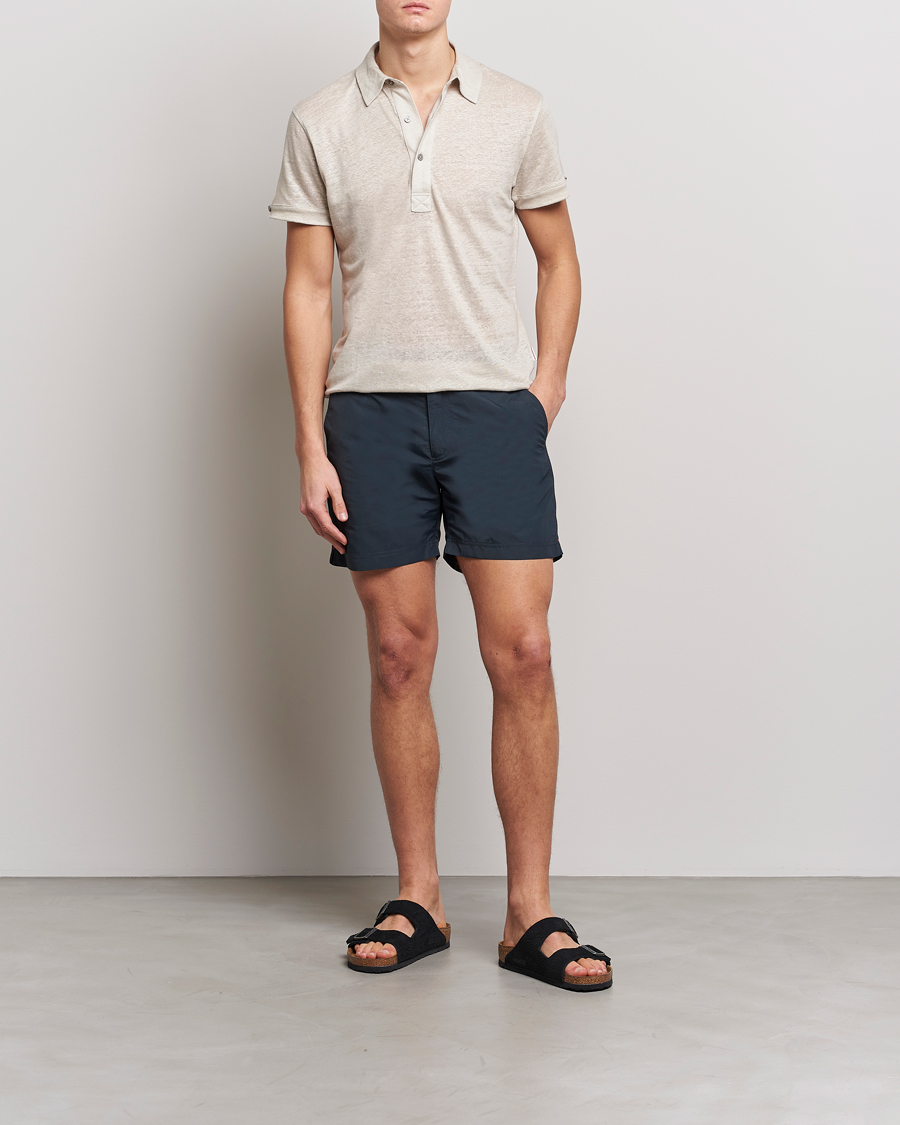 Herre | Pikéer | Orlebar Brown | Sebastian Linen Polo Pebble