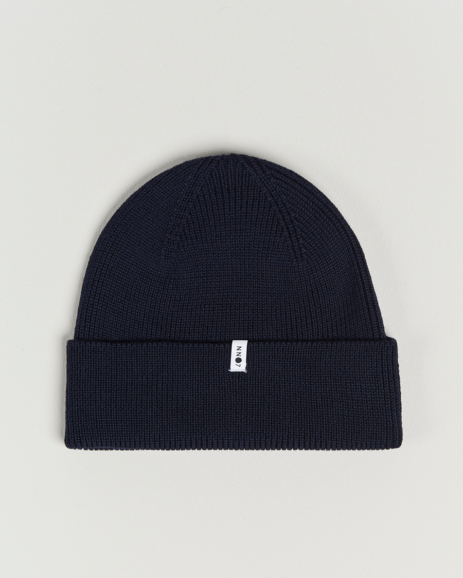Herre | NN07 Niko Merino Beanie Navy Blue | NN07 | Niko Merino Beanie Navy Blue
