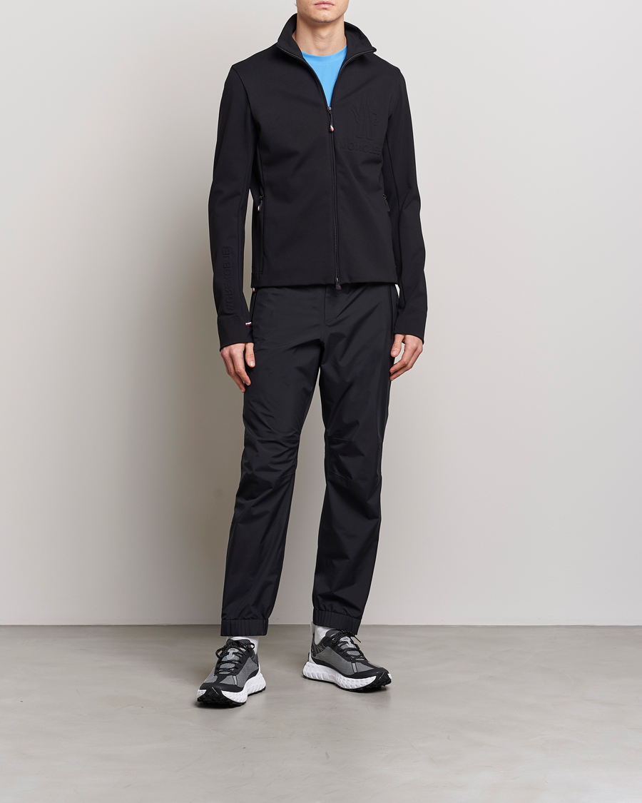 Herre | Gensere | Moncler Grenoble | Embossed Full Zip Cardigan Black