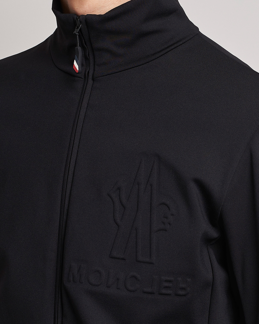 Herre | Gensere | Moncler Grenoble | Embossed Full Zip Cardigan Black