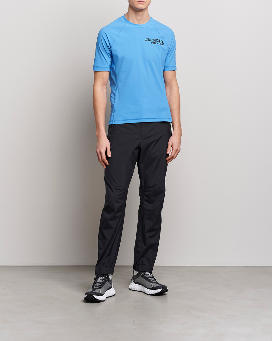 Herre | T-Shirts | Moncler Grenoble | Technical T-Shirt Light Blue